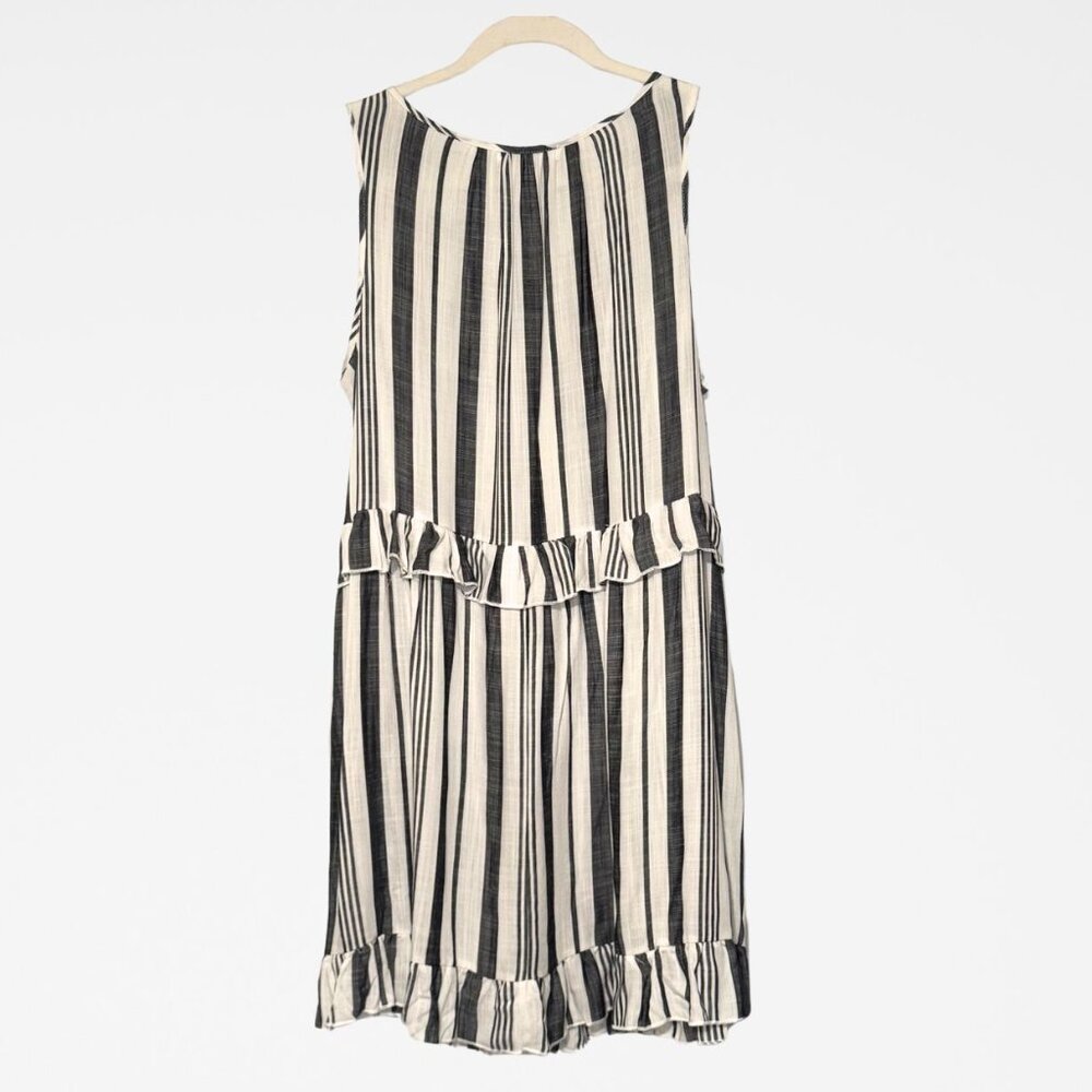 Blakeley NTW Womens 16/18 Tunic Blouse - Coco Linen Stripes w Pockets 1XL Plus